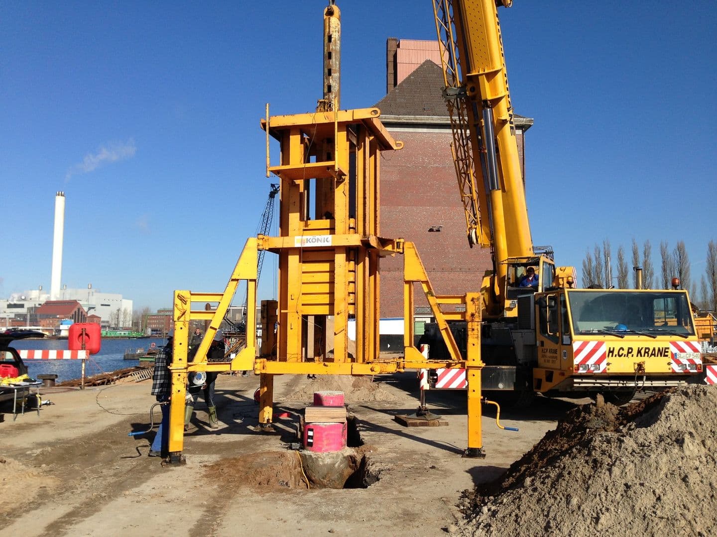 Uitvoering dynamische proefbelasting (foto: Allnamics)